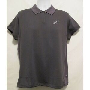 Adidas Clima Cool Women's SZ XL Gray Black Stripe Polo Golf Shirt Athletic NWT